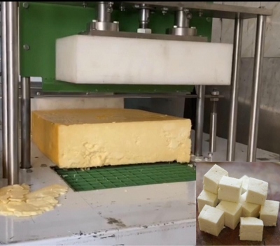 Automatic paneer & cheese cube cutting machine