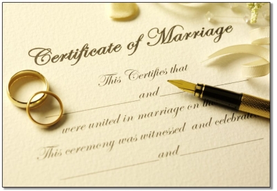 Marriage Certificate