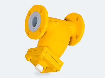 “ Y ” TYPE STRAINER (PTFE / FEP / PFA Lined Accessories)