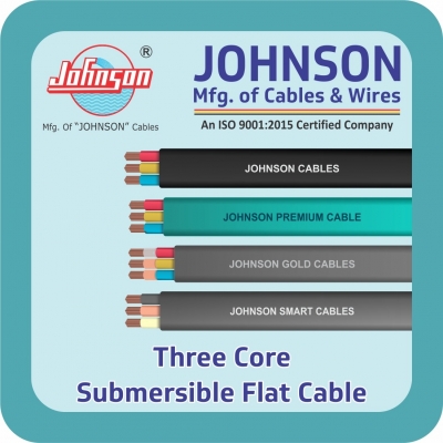 Three Core Submersible Flate Cable