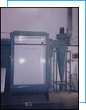 Powder Spray Booth with Recovery Cyclone