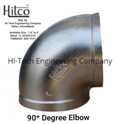 hitco - 90* Degree Elbow (F/F) IC-SS304/316 (1/4