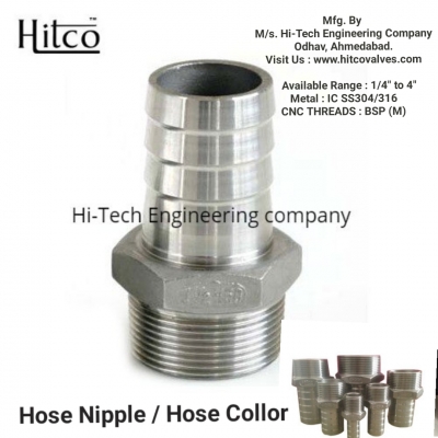 hitco - Hose Nipple / Hose Coller (M) IC-SS304/316 (1/4