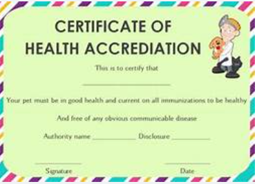 Health Certificate