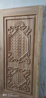 Handicraft Teak Wood Door