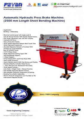 AUTOMATIC HYDROLIC PRESS BRAKE MACHINE