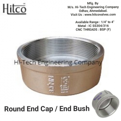 hitco - Round End Cap (F) IC-SS304/316 (1/4