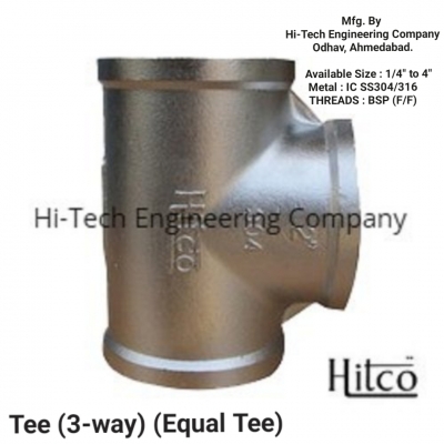 hitco - Tee (F/F) IC-SS304/316 (1/4