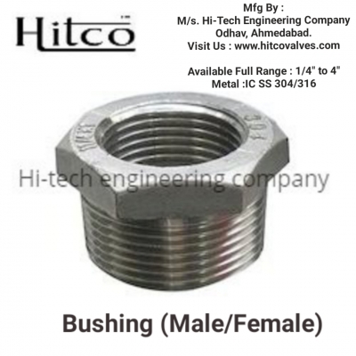 hitco - Reducing Hex Bushing (M/F) IC-SS304/316 (1/4