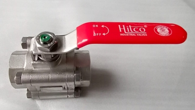 hitco - 3pc. Dign. Screwed End Ball Valve IC-SS316/304 (1/2